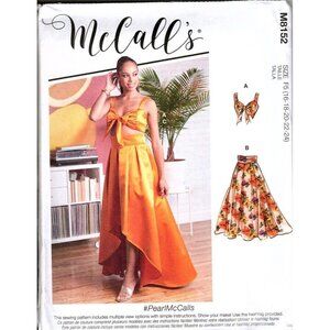 McCall's M8152 Misses 16 to 24 Bralette Top and Skirts Uncut Sewing Pattern